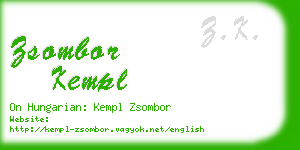 zsombor kempl business card